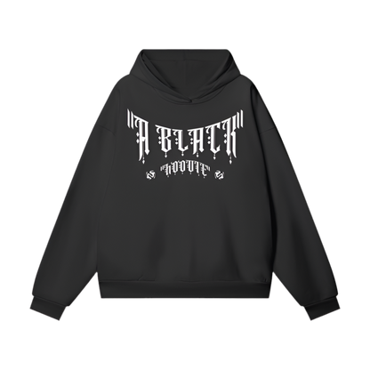 "A Black Hoodie" - Manifest Greatness- 460 GSM